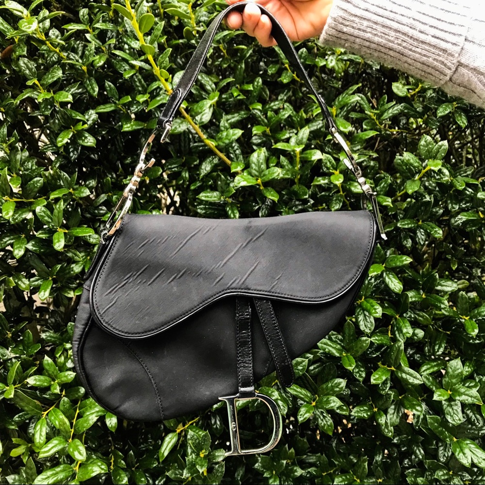 Dior nylon saddle bag!